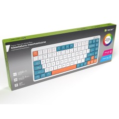 Tastiera meccanica Tracer TRAKLA47309 Bianco Multicolore QWERTY