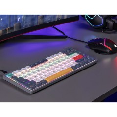 Tastiera meccanica Tracer TRAKLA47279 Bianco Multicolore QWERTY