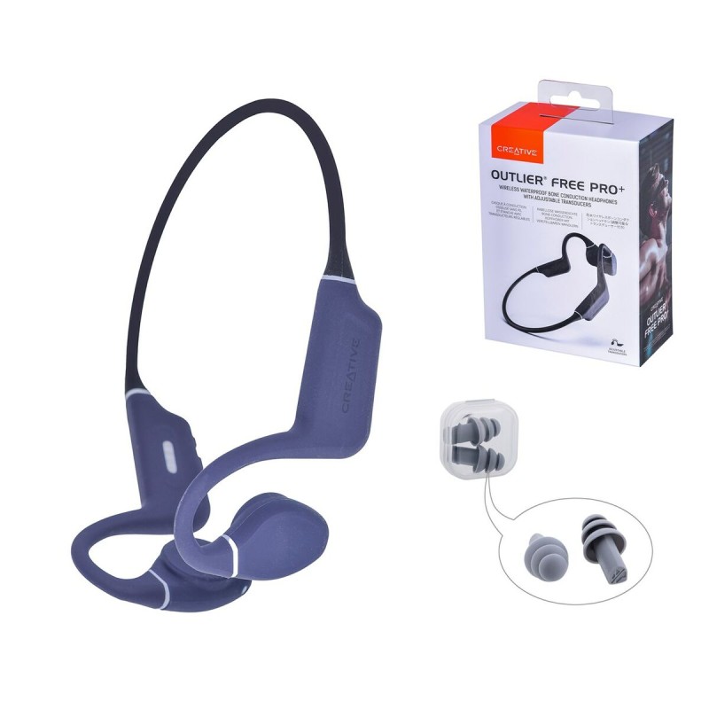 Auricolari Bluetooth Sportivi Creative Technology Azzurro