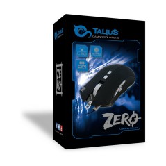 Mouse Gaming Talius ZERO Nero Nero/Argentato