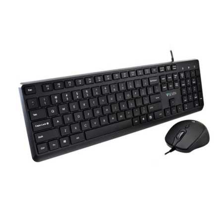 Tastiera e Mouse V7 CKU350US Nero Qwerty US