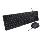 Tastiera e Mouse V7 CKU350ES Nero Qwerty in Spagnolo