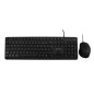 Tastiera e Mouse V7 CKU350ES Nero Qwerty in Spagnolo