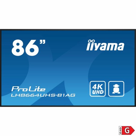 Monitor Videowall Iiyama ProLite LH8664UHS-B1AG 4K Ultra HD 86" 50 Hz 60 Hz