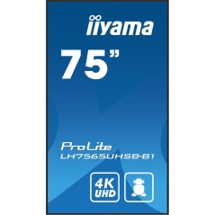 Monitor Videowall Iiyama ProLite LH7565UHSB-B1 75" 4K Ultra HD LCD 50 - 60 Hz 60 Hz