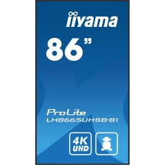 Monitor Videowall Iiyama ProLite LH8665UHSB-B1 86" 4K Ultra HD 50 - 60 Hz 60 Hz