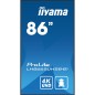 Monitor Videowall Iiyama ProLite LH8665UHSB-B1 86" 4K Ultra HD 50 - 60 Hz 60 Hz