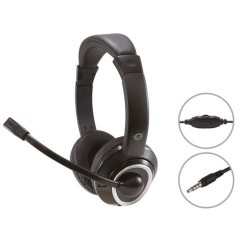 Auricolari con Microfono Conceptronic POLONA02B Nero