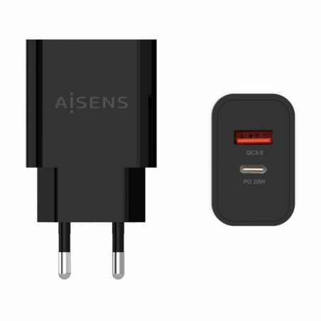 Caricabatterie da Parete Aisens A110-0682 Nero 20 W (1 Unità)