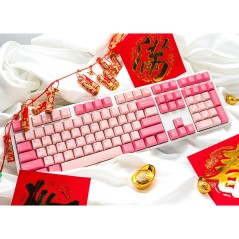 Tastiera Wireless Ducky DKON2108-SUSPDGOWWPC2 Rosa QWERTY