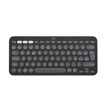 Tastiera e Mouse Logitech K380S Grafite Qwerty in Spagnolo