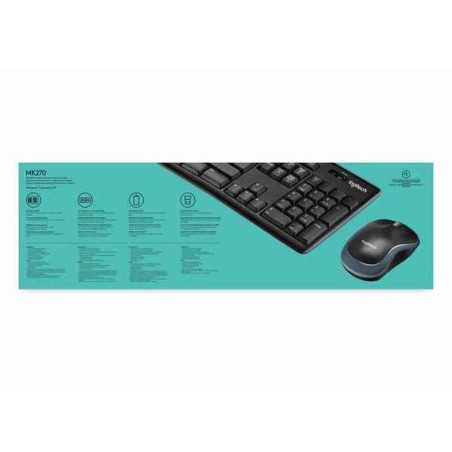 Mouse e Tastiera Logitech LGT-MK270-US