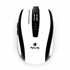 Mouse Ottico Wireless NGS White Flea Advanced 800/1600 dpi Bianco/Nero Bianco Nero/Bianco (1 Unità)