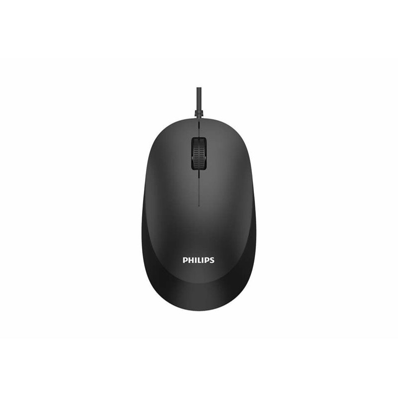 Mouse con Cavo e Sensore Ottico Philips SPK7207BL/00 1200 DPI Nero