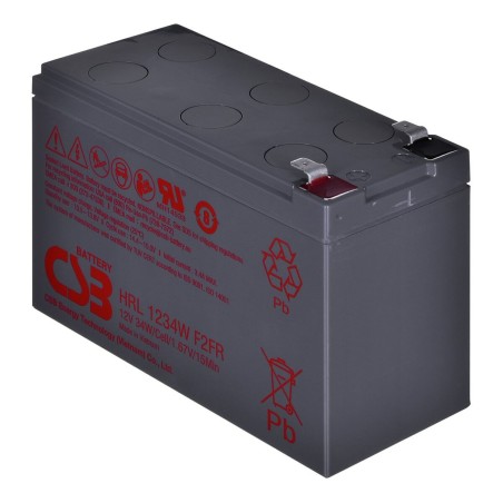 Batteria per Gruppo di Continuità UPS HITACHI CSB HRL1234WF2 9 Ah 12 V