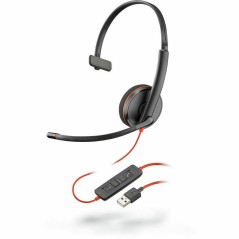 Auricolari con Microfono Plantronics 209744-201 Nero Rosso