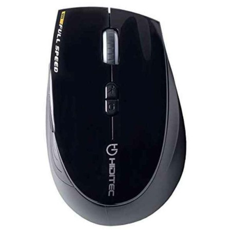 Mouse senza Fili Hiditec Dendro Black 2000 DPI Nero