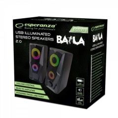 Altoparlanti PC Esperanza BAILA Nero Multicolore