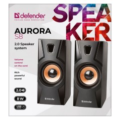 Altoparlanti PC Defender Aurora S8 8 W Nero