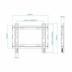 Supporto TV TooQ LP1043F-B