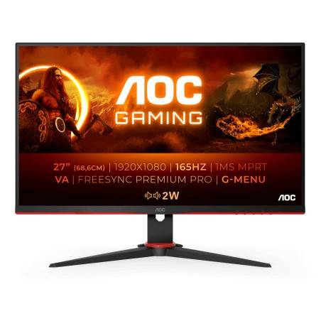 Monitor AOC 27G2SAE/BK 27" FHD LED 27" LED VA LCD Flicker free 165 Hz 50-60  Hz