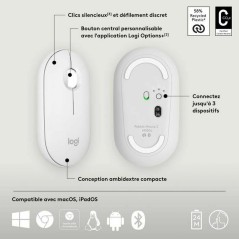 Mouse Logitech 910-007013 Bianco