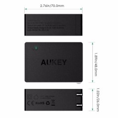 Caricabatterie da Parete Aukey PA-T14 Nero