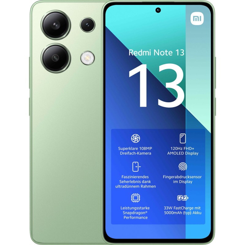 Smartphone Xiaomi REDMI NOTE 13 6,67" Snapdragon 685 6 GB RAM 128 GB Verde Menta mint green