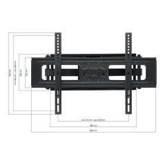 Supporto TV One For All WM4661 32"-84" Nero