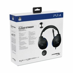 Auricolari con Microfono Gaming Hyperx HyperX Cloud Stinger PS5-PS4 Nero/Blu Azzurro Nero