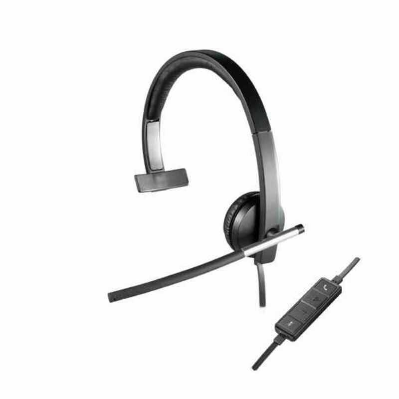 Auricolari con Microfono Logitech H650e Nero