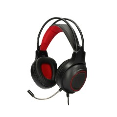 Auricolari con Microfono Gaming KSIX Drakkar USB LED Nero Rosso