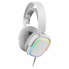 Auricolari con Microfono Gaming Mars Gaming MHAXW RGB Bianco