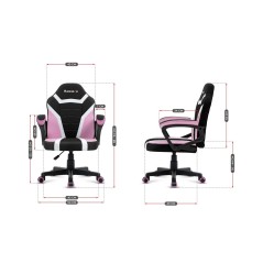 Sedia Gaming Huzaro HZ-Ranger 1.0 pink mesh Nero/Rosa Bambini