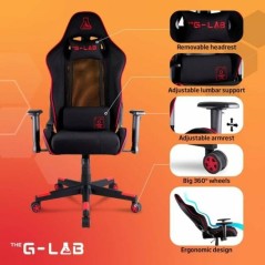 Sedia Gaming The G-Lab Oxygen Azzurro