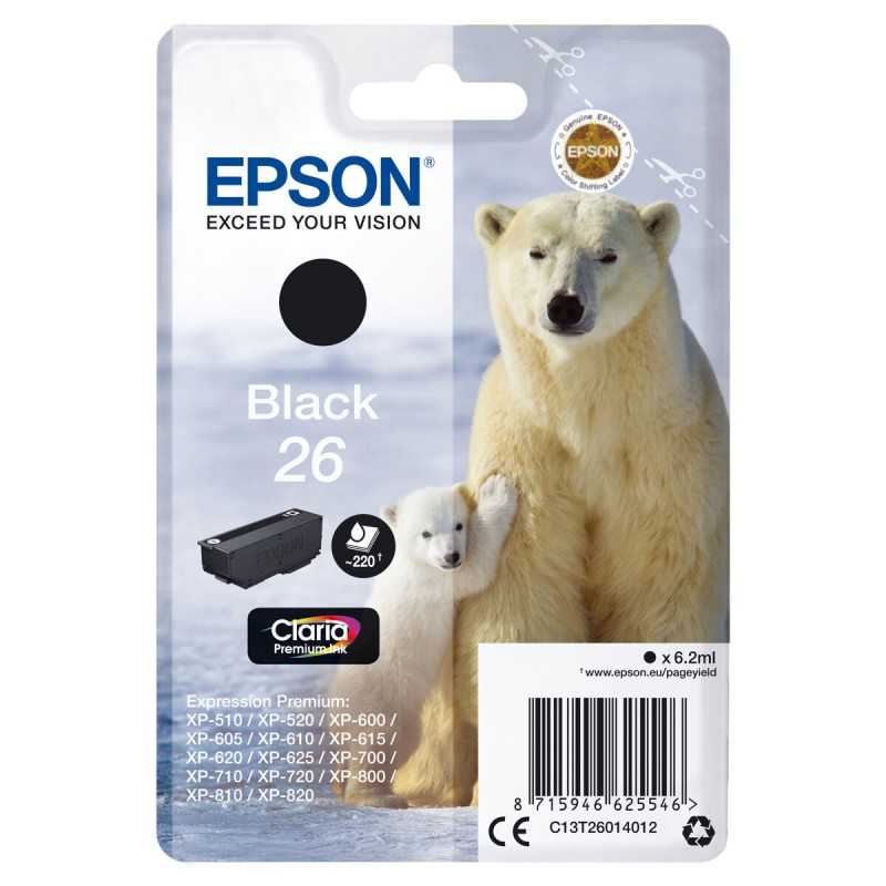 Cartuccia ad Inchiostro Originale Epson C13T26014022 Nero