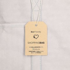 Shopping Bag KSIX Grigio Poliestere carta kraft