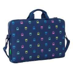 Valigetta per Portatile Benetton Cool Blu Marino 40 x 27 x 4 cm