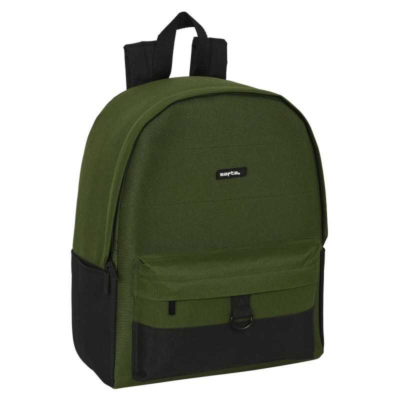 Zaino per Portatile Safta Dark Forest Nero Verde 31 x 40 x 16 cm