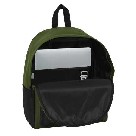 Zaino per Portatile Safta Dark Forest Nero Verde 31 x 40 x 16 cm