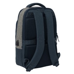 Zaino per Portatile Kappa Dark Navi Grigio Blu Marino 29 x 44 x 15 cm