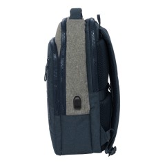 Zaino per Portatile Kappa Dark Navi Grigio Blu Marino 29 x 44 x 15 cm