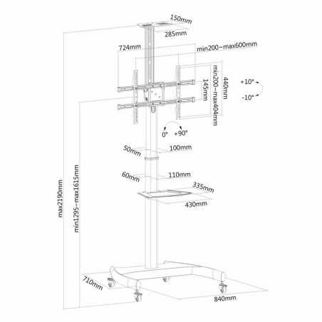 Supporto TV Neomounts PLASMA-M1900E 37" 50 kg