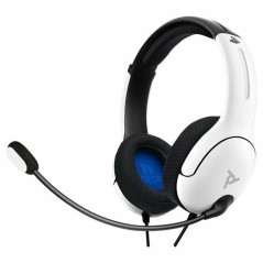 Auricolari con Microfono PDP 051-108-EU-WH Bianco Nero