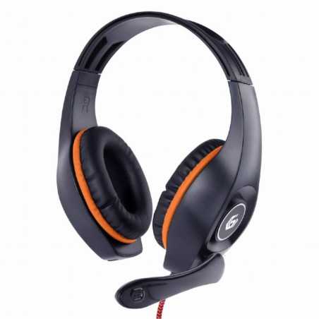 Auricolari con Microfono GEMBIRD GHS-05-O Arancio Nero/Arancione