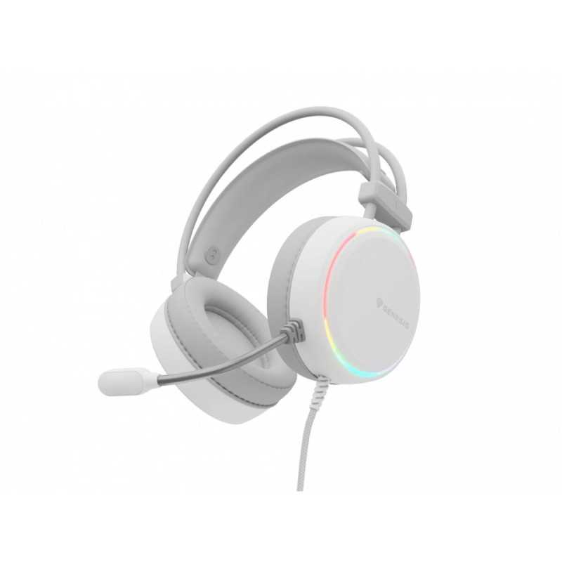 Auricolari con Microfono Genesis NEON 613 Bianco Multicolore