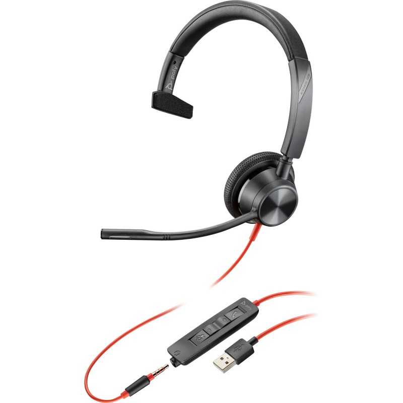 Auricolari con Microfono HP Blackwire 3315 Nero