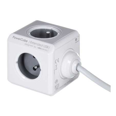 Multipresa Cubo Allocacoc PowerCube Extended USB E(FR) (3 m)