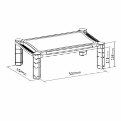 Supporto da Tavolo per Schermo Neomounts NSMONITOR20 Nero 10 kg