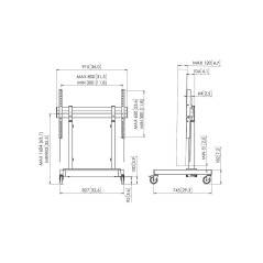 Trolley Vogel's RISE 3205 43" 86"